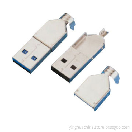 USB Connector, 3.0mm, Male Solder, Assemble Type, 8340